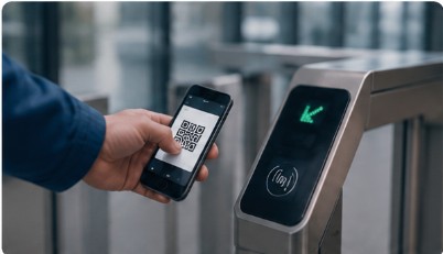 Controllo accessi NFC e QR code